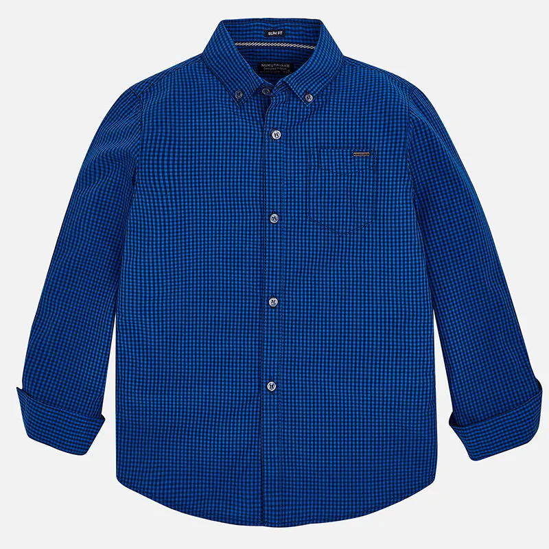 Camisa Azul Cuadros