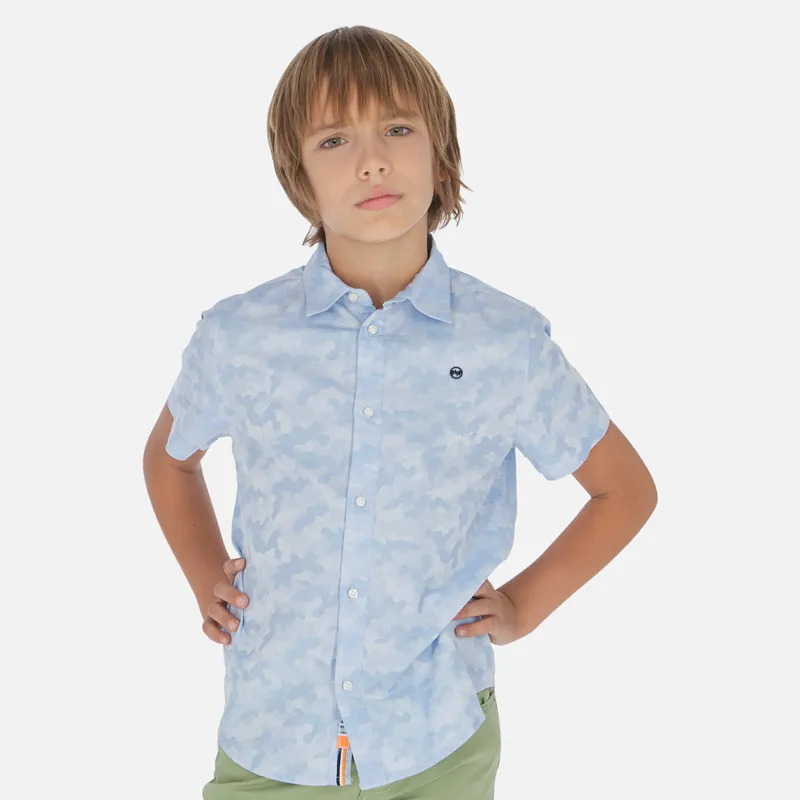 Camisa Militar Celeste