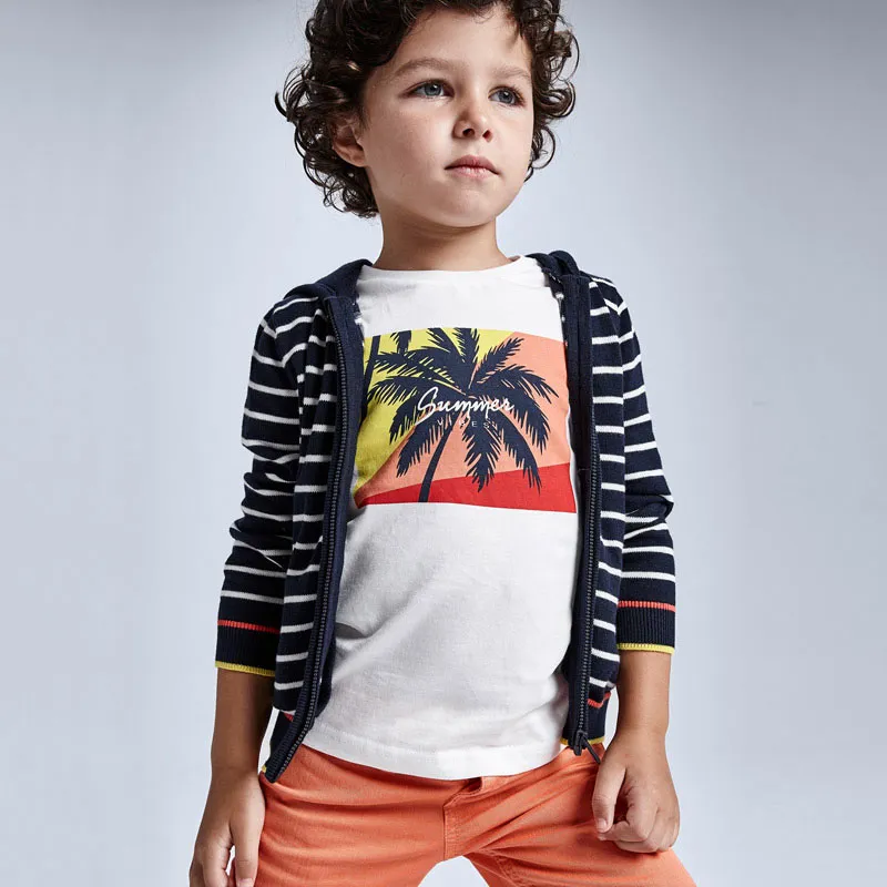 [3642] Conjunto Niño Short Rayas