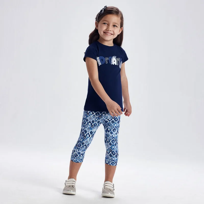 [3741] Conjunto Leg. Corto Azul Niña
