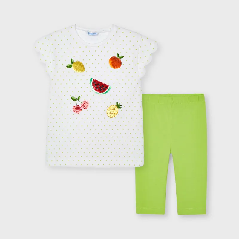 [3734] Conjunto Leg. Corto Frutas Niña