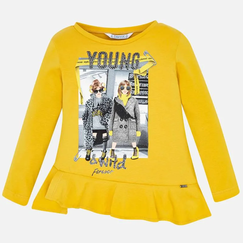 Blusa Mostaza Bolero Niña