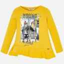 Blusa Mostaza Bolero Niña