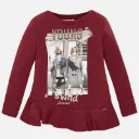 Blusa Vino Tinto Bolero Niña