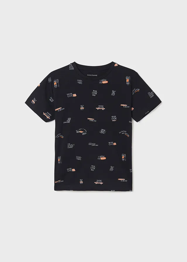 Camiseta Negra Patinetas