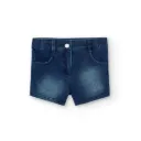 Short Felpa Jean Oscuro Niña