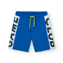 Bermuda Deportiva Azul Letras