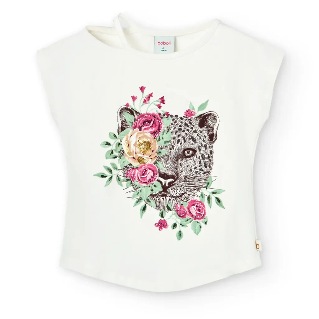 [726038] Blusa Estampada Leopardo