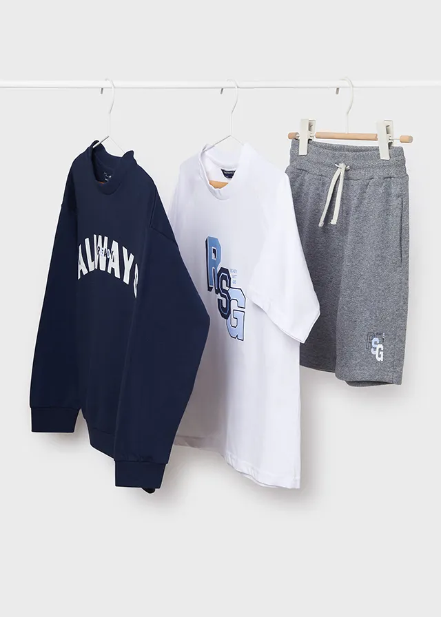 [6652] Conjunto Saco, Camiseta, Short Niño