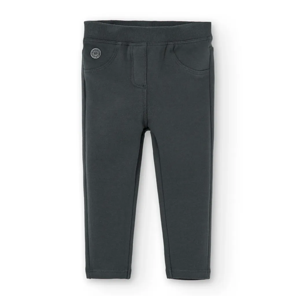 [290023] Pantalón Felpa Gris Oscuro