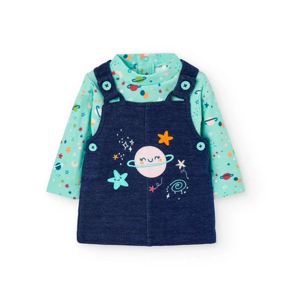 Conjunto Mameluco y Jardinera