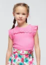 Blusa Fucsia Combinada Hojarota