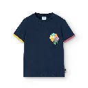 Camiseta Contrastes Azul