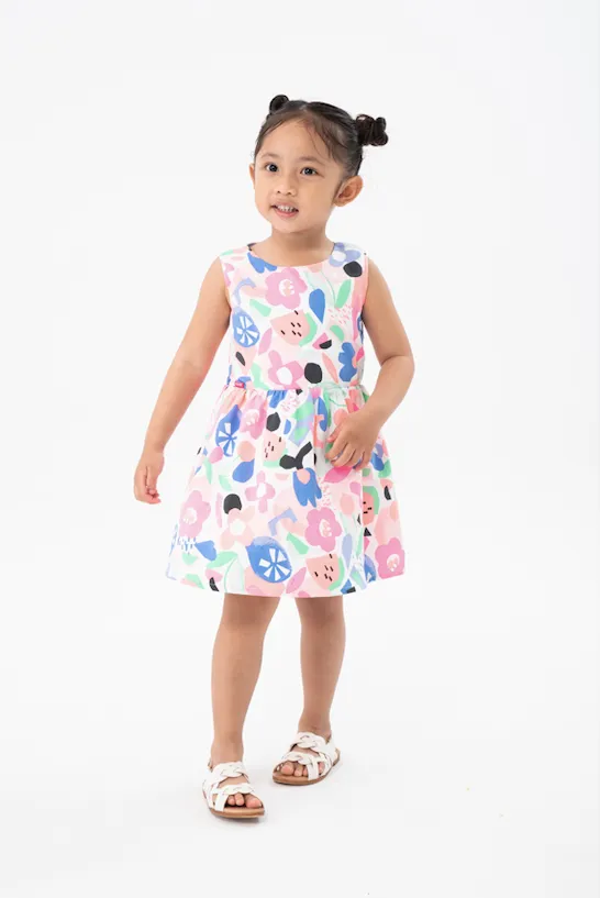 Vestido Estampado Fucsia