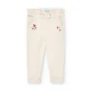 Jogger Beige Bordado