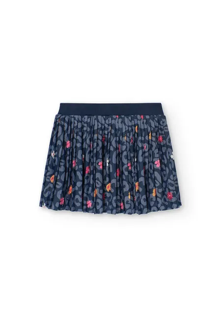[429094] Falda Plisada Flores