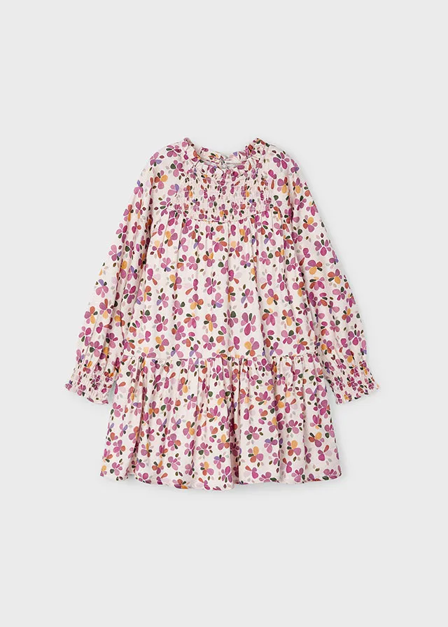 [249038] Vestido Morado Estampado