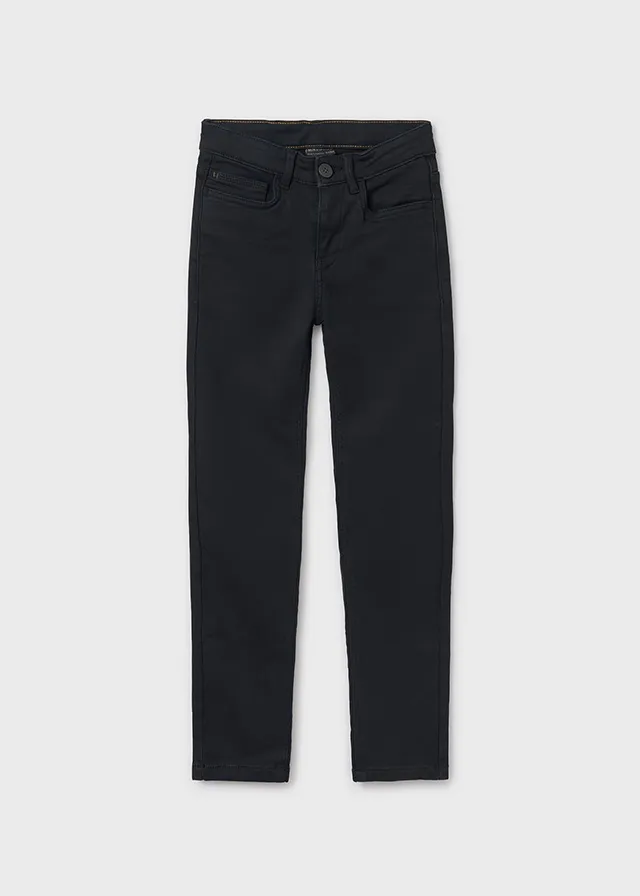 [7531] Pantalon Dril Stretch Negro