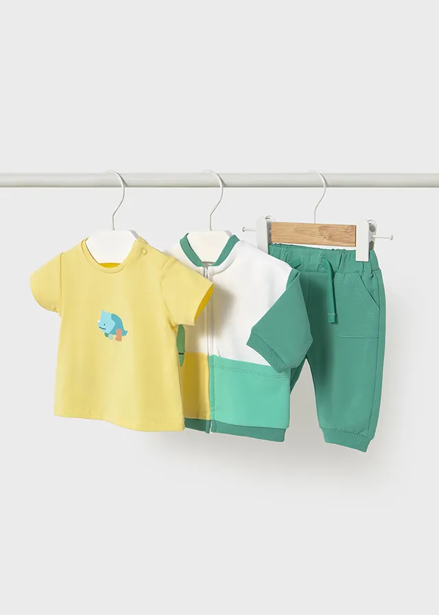 Conjunto Sudadera 3 Piezas Dinosaurio