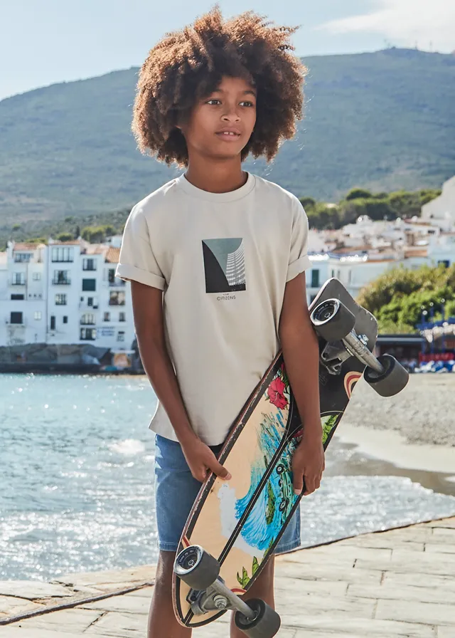 [6001] Camiseta Gris Rascacielos