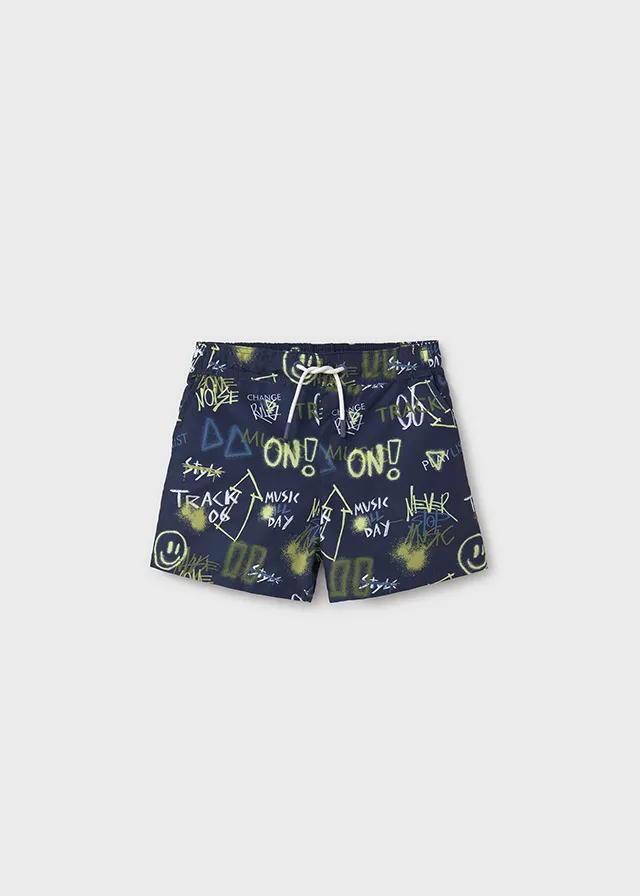[6685] Short Bañador Grafity Azul