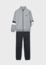Conjunto Sudadera Gris Bandas