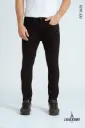 Jean Bota Tubo Negro Desgaste