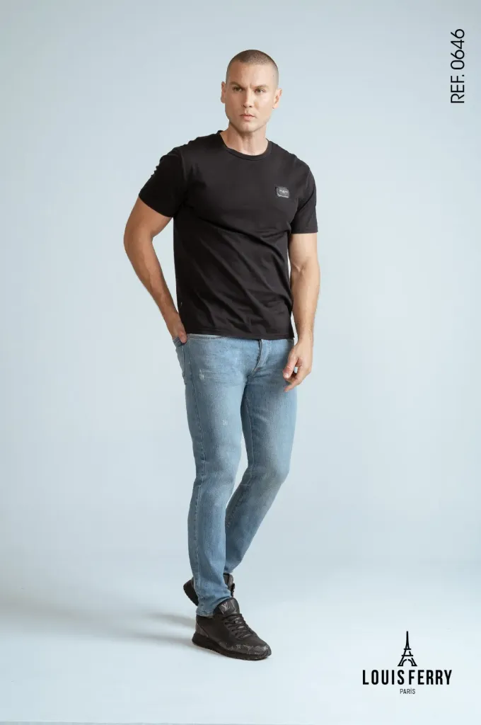 Jean Bota Tubo Azul Medio