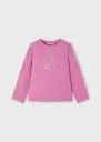 Blusa Manga Larga Rosa con Brillantes