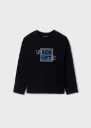 Camiseta Manga Larga Azul Oscuro