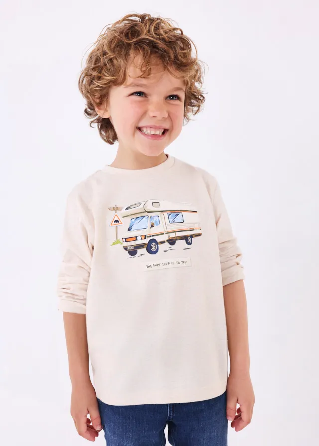 Buzo Crema Estampado "Van"