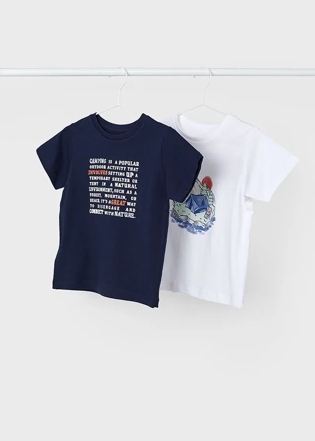 Camiseta Azul/ Blanca Oceano
