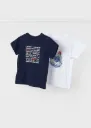 Camiseta Azul/ Blanca Oceano