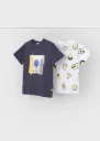 Camiseta Blanca/ Gris Rascacielos