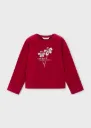 Camiseta Flor Brillante Roja