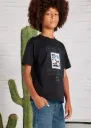 Camiseta Negra Bordado