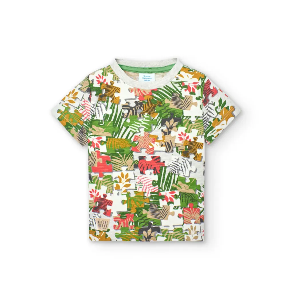 Camiseta Rompecabezas Militar