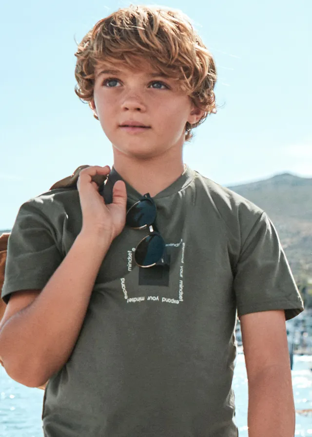 [6003] Camiseta Verde Estampado Plastificado