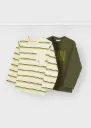 Camiseta Verde/ Rayas Fun
