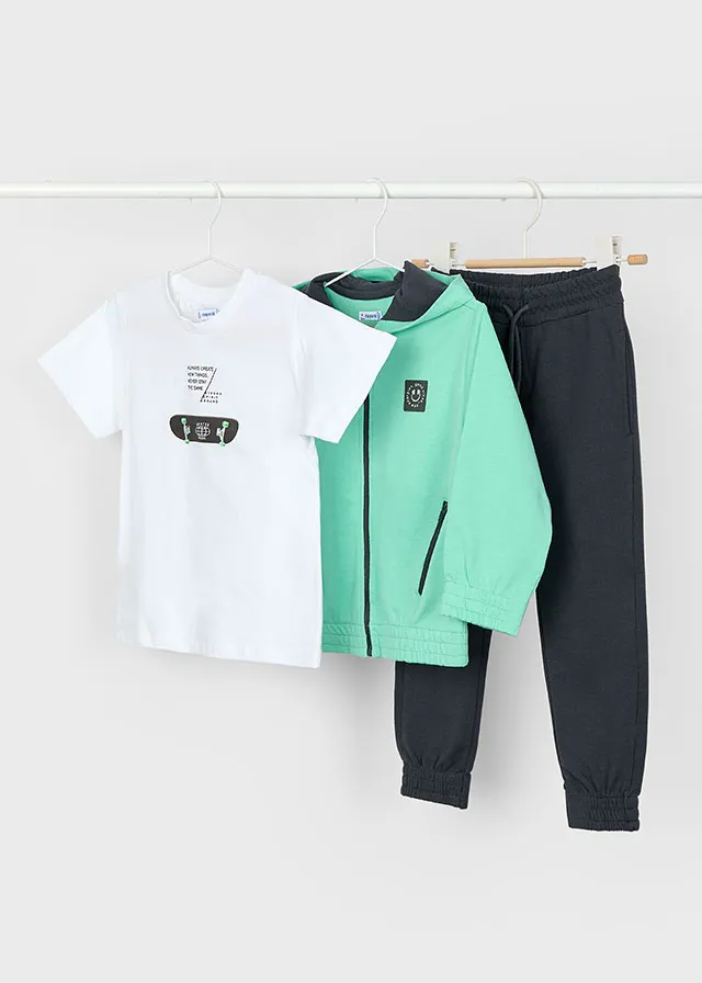 [3881] Conjunto Sudadera 3 Piezas Aguamarina (6)