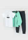 Conjunto Sudadera 3 Piezas Aguamarina