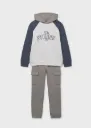 Conjunto Sudadera Cargo Verde