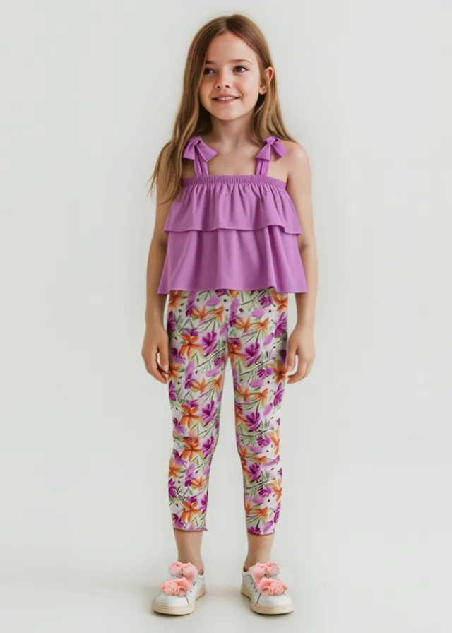 Conjuntos Leggings Pescador Purpura
