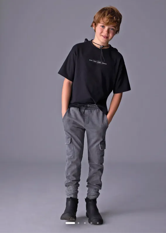 Jogger Cargo Gris Envejecido