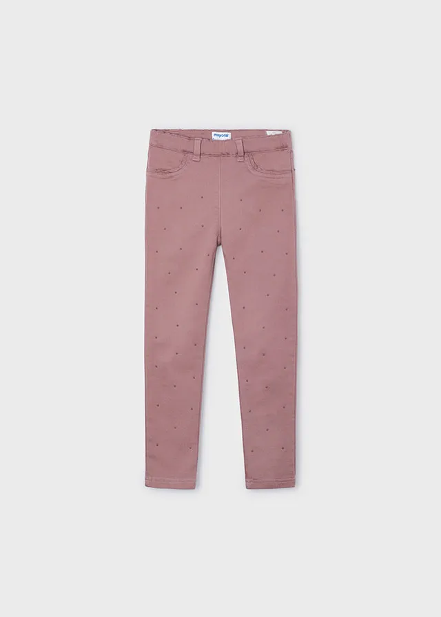 [4546] Pantalón Apliques Brillantes Rosado (2)