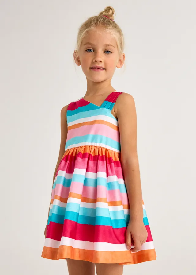 [3920] Vestido Colorido Rayas
