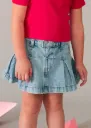 Falda Jean Prenses Azul Claro