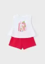 Conjunto Blusa y Short Rojo