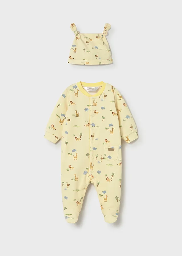 [1718] Set Pijama y Gorro (3M)