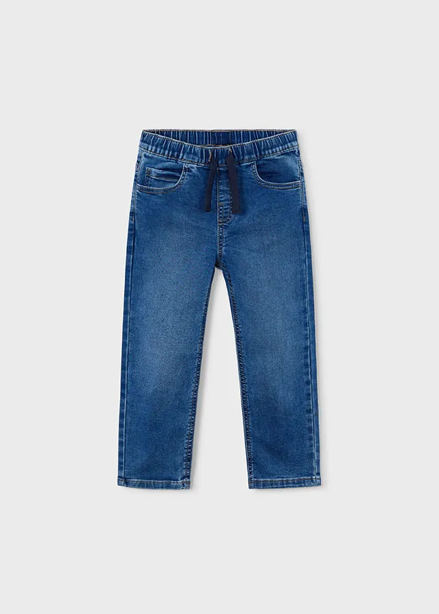 [3579] Jogger Jean Azul Medio (2)